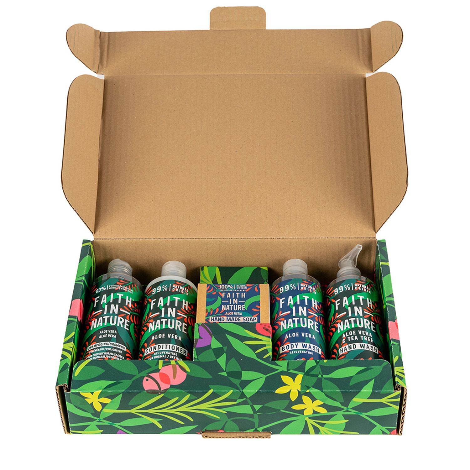 Set ritual de ingrijire Faith in Nature cu Trandafir Salbatic, 5 pcs fotografia produsului View 2 L