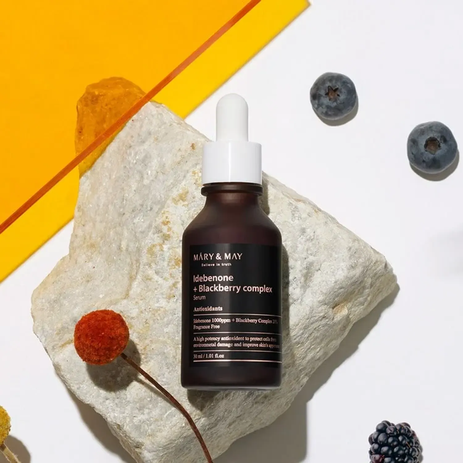 Serum cu complex Idebenone + mure, Mary and May, 30ml fotografia produsului View 4 L