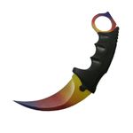 Cutit Karambit, tricolor 18.5 cm fotografia produsului