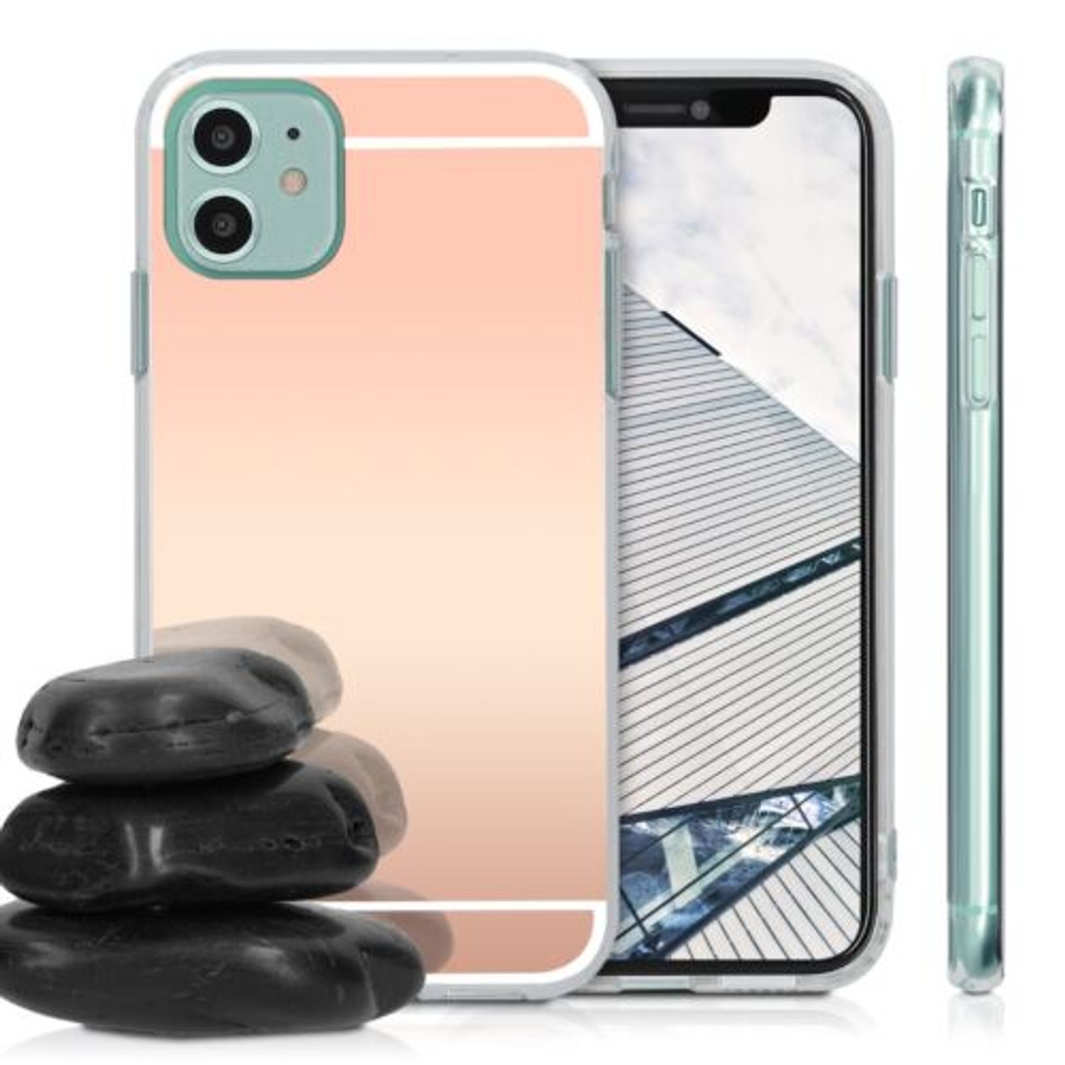 Husa pentru Apple iPhone 11, Silicon, Rose Gold, 50531.41 fotografia produsului View 2 L