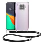 Husa Kwmobile pentru Huawei nova 8i, Silicon, Transparent/Negru, 57666.01 fotografia produsului