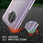 Husa Kwmobile pentru Huawei nova 8i, Silicon, Transparent/Negru, 57666.01 fotografia produsului View 2 S