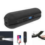 Mini Compresor Auto cu Acumulator, Digital, Portabil, USB si microUSB, Negru fotografia produsului View 5 S