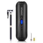 Mini Compresor Auto cu Acumulator, Digital, Portabil, USB si microUSB, Negru fotografia produsului