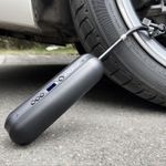 Mini Compresor Auto cu Acumulator, Digital, Portabil, USB si microUSB, Negru fotografia produsului View 3 S