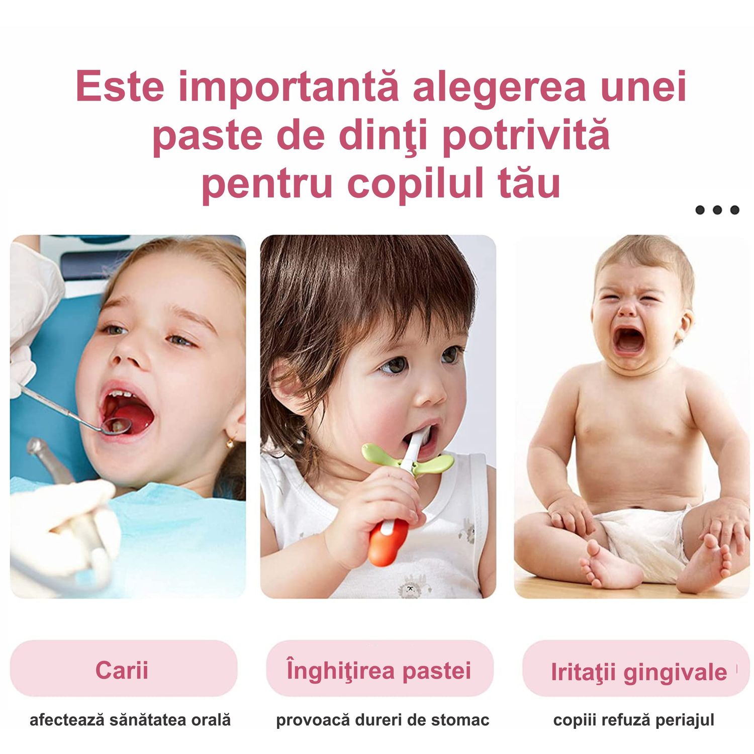 Spumă de curățare dentară pentru copii cu diferite arome - Capșuni fotografia produsului View 6 L