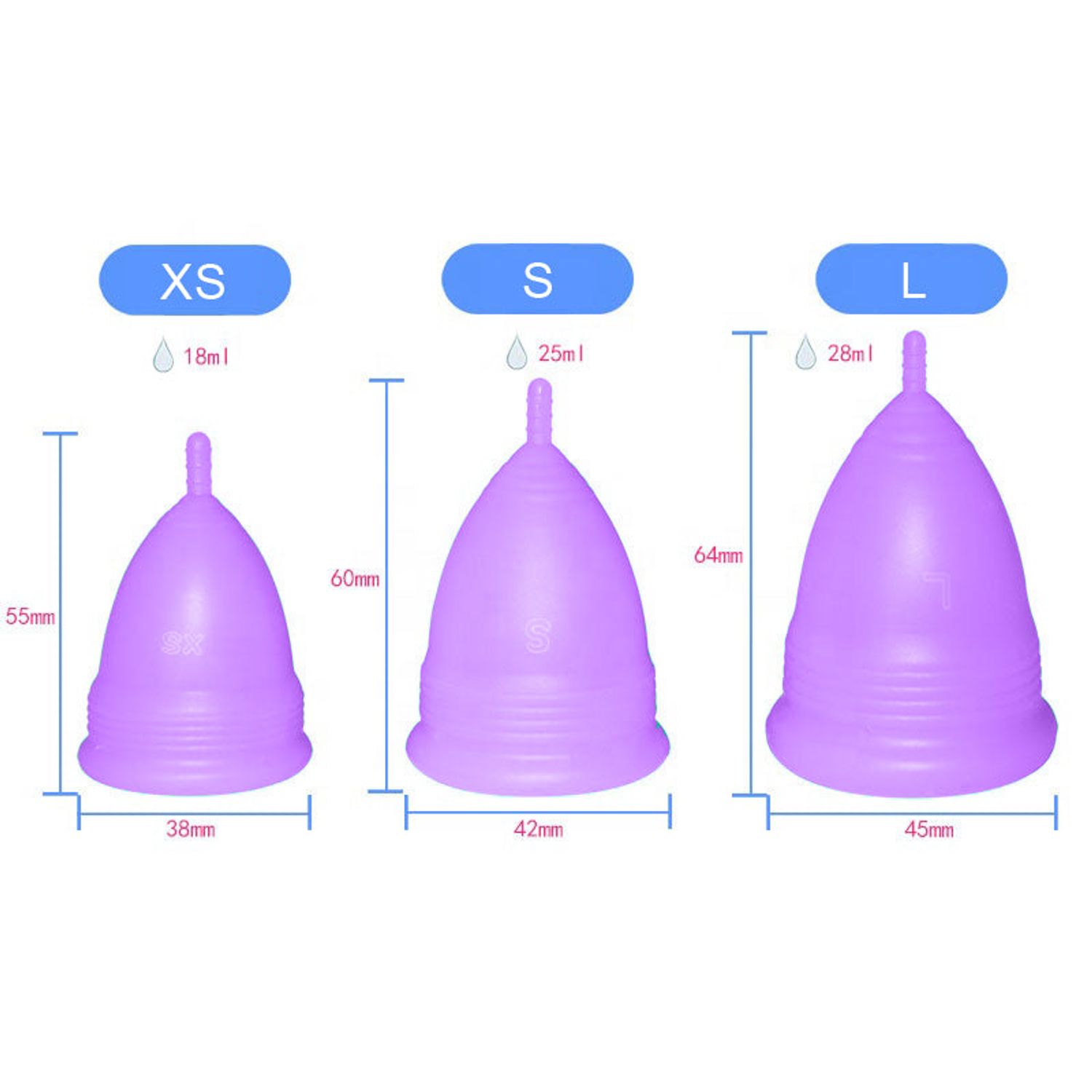 Cupă Menstruală Classic, Mov, mărimea L fotografia produsului