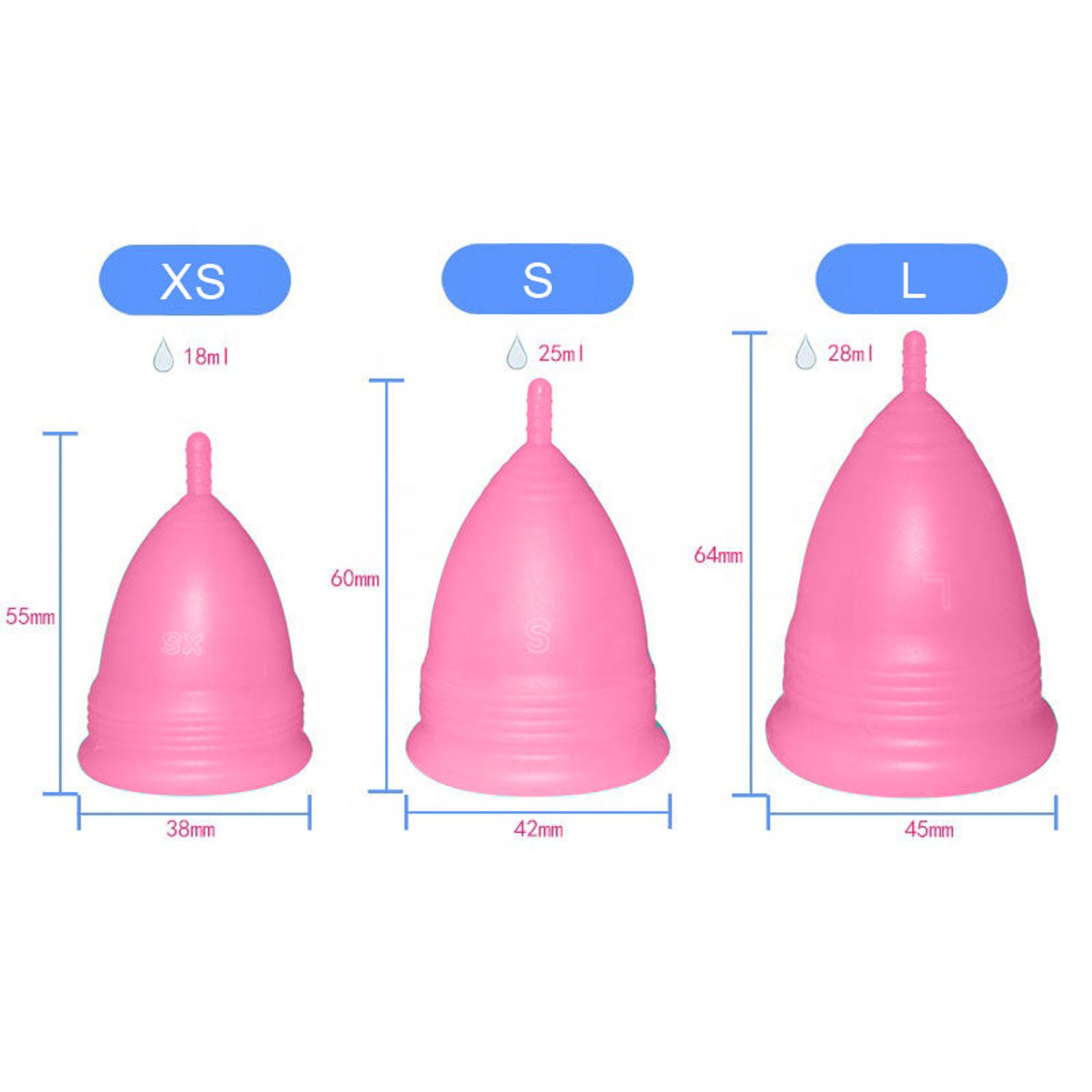 Cupă Menstruală Classic, Roz, mărimea S fotografia produsului