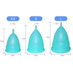 Cupă Menstruală Classic, Bleu, mărimea XS fotografia produsului