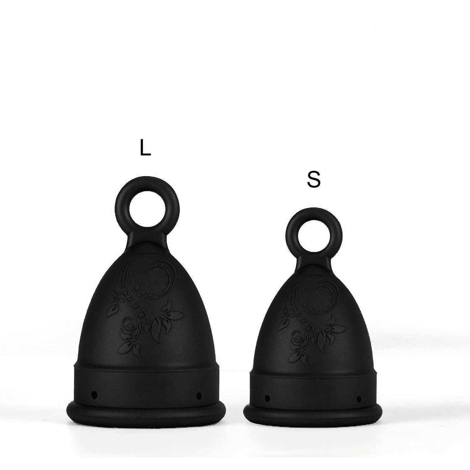 Cupă Menstruală Ring, Negru, mărimea L fotografia produsului View 4 L