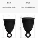 Cupă Menstruală Ring, Negru, mărimea L fotografia produsului View 3 S