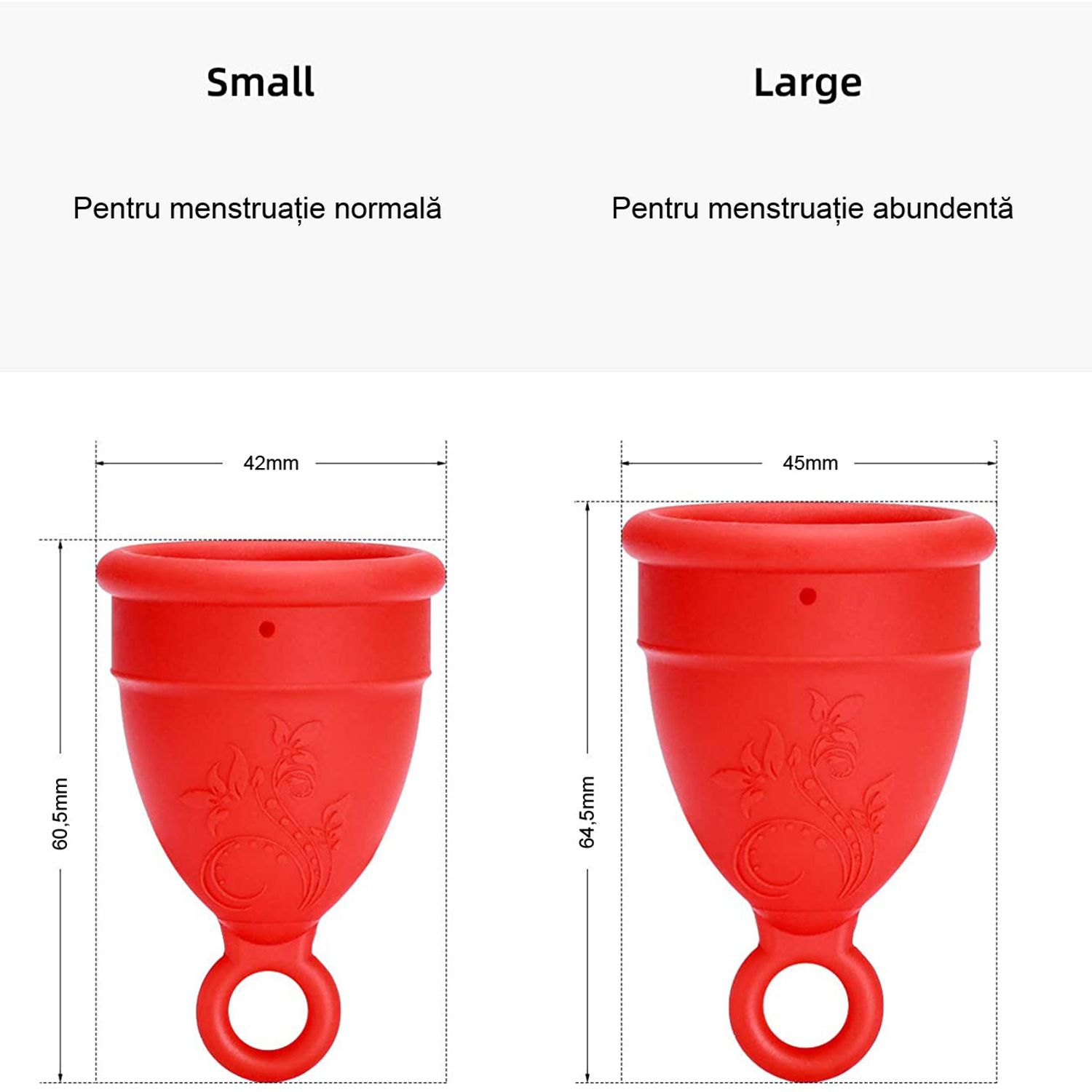 Cupă Menstruală Ring, Portocaliu, mărimea S fotografia produsului View 6 L