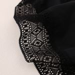 Chiloți Menstruali cu Dantelă Geometrică - XL, Negru fotografia produsului View 7 S