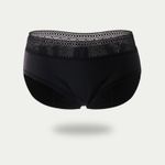 Chiloți Menstruali cu Dantelă Geometrică - S, Negru fotografia produsului View 5 S