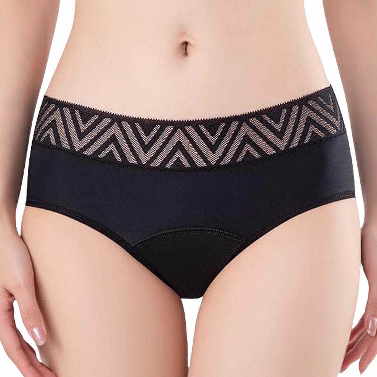 Chiloți Menstruali Julia - M, Negru fotografia produsului