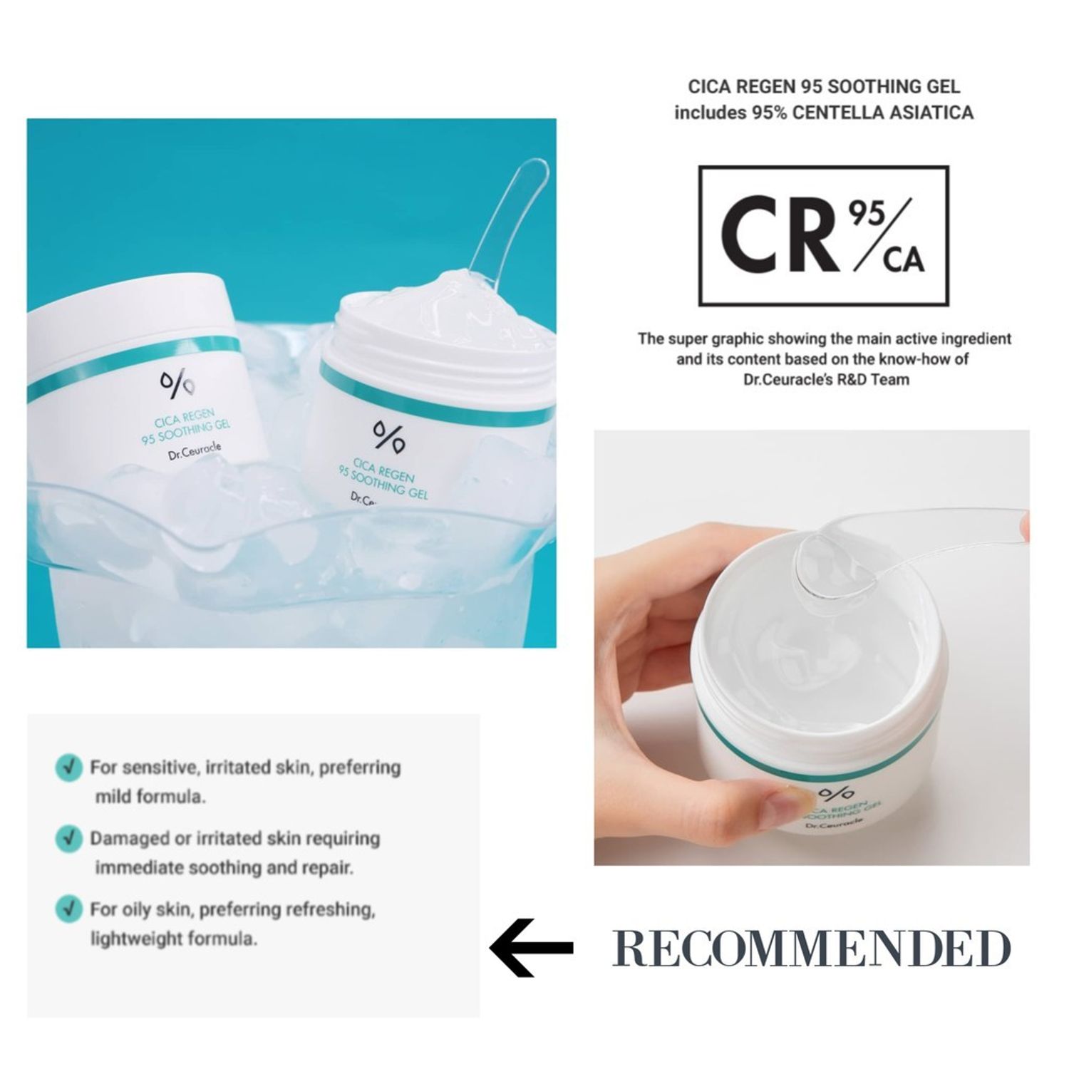 Crema pentru protectie solara Cica Regen, Dr. Ceuracle, 50 ml fotografia produsului View 5 L