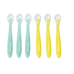 Set 6 lingurite colorate flexibile, silicon fara BPA, Badabulle fotografia produsului View 3 S
