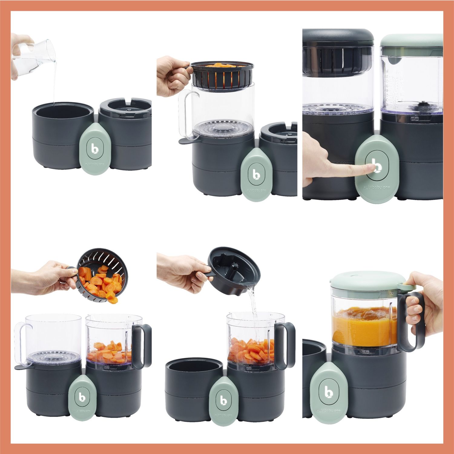 Robot Babymoov Multifunctional 4 in 1 Nutribaby ONE fotografia produsului View 6 L