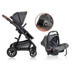Carucior 3 in 1, Simplex, Grey Melange, BabyGo fotografia produsului View 2 S