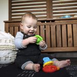 Jucarie multisenzoriala si de dentitie Stacking Teether, Baby Einstein fotografia produsului View 4 S