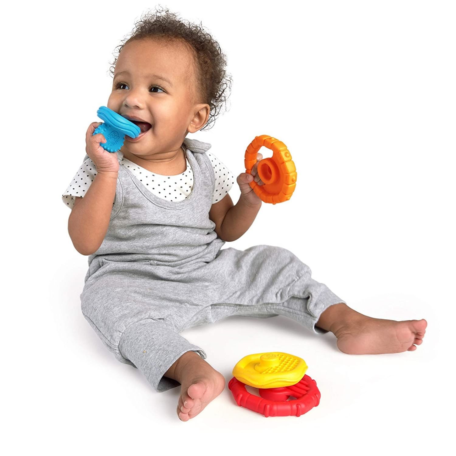 Jucarie multisenzoriala si de dentitie Stacking Teether, Baby Einstein fotografia produsului View 5 L