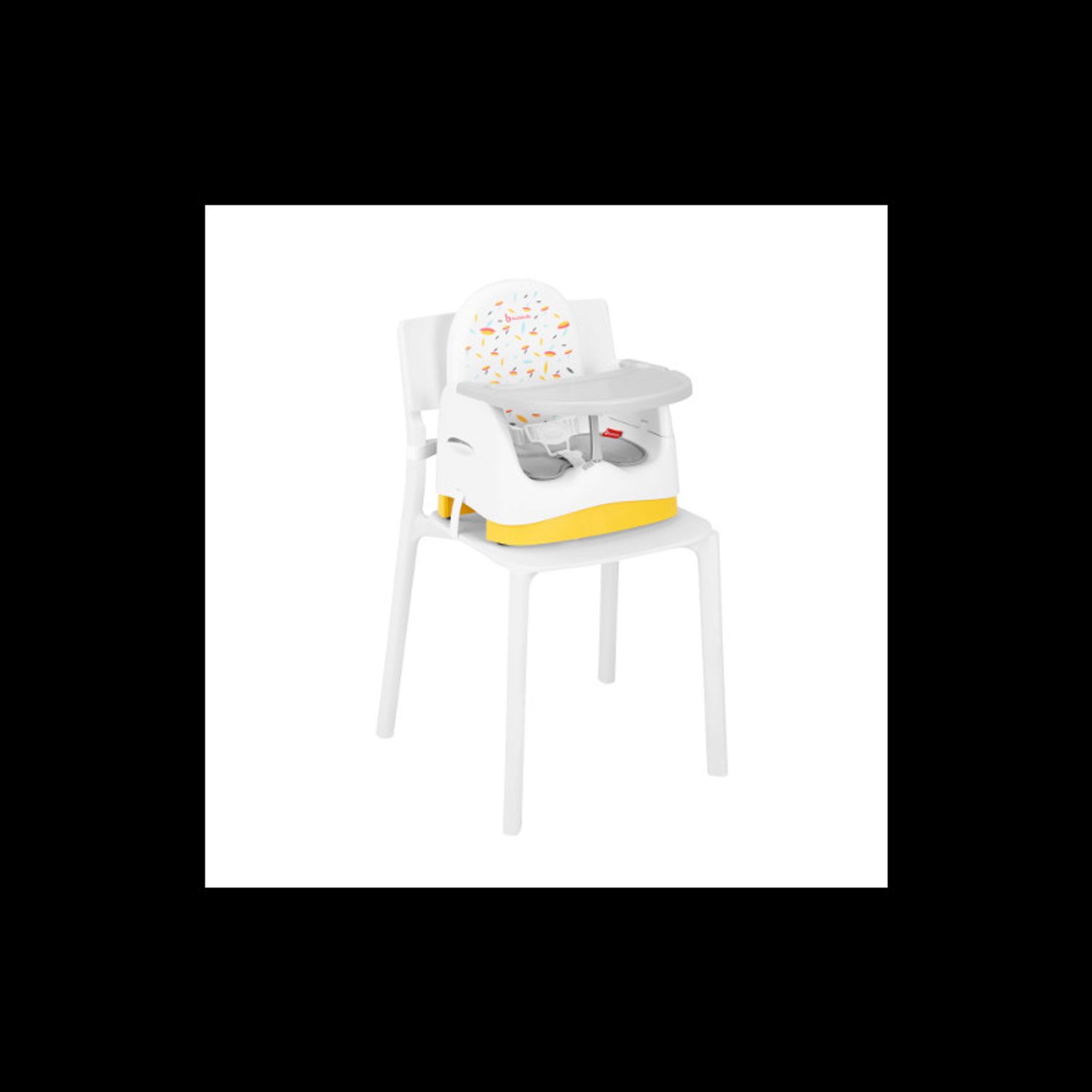 Booster pliabil Badabulle Fold & Go Galben cu Alb fotografia produsului View 4 L