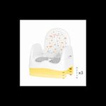Booster pliabil Badabulle Fold & Go Galben cu Alb fotografia produsului View 2 S