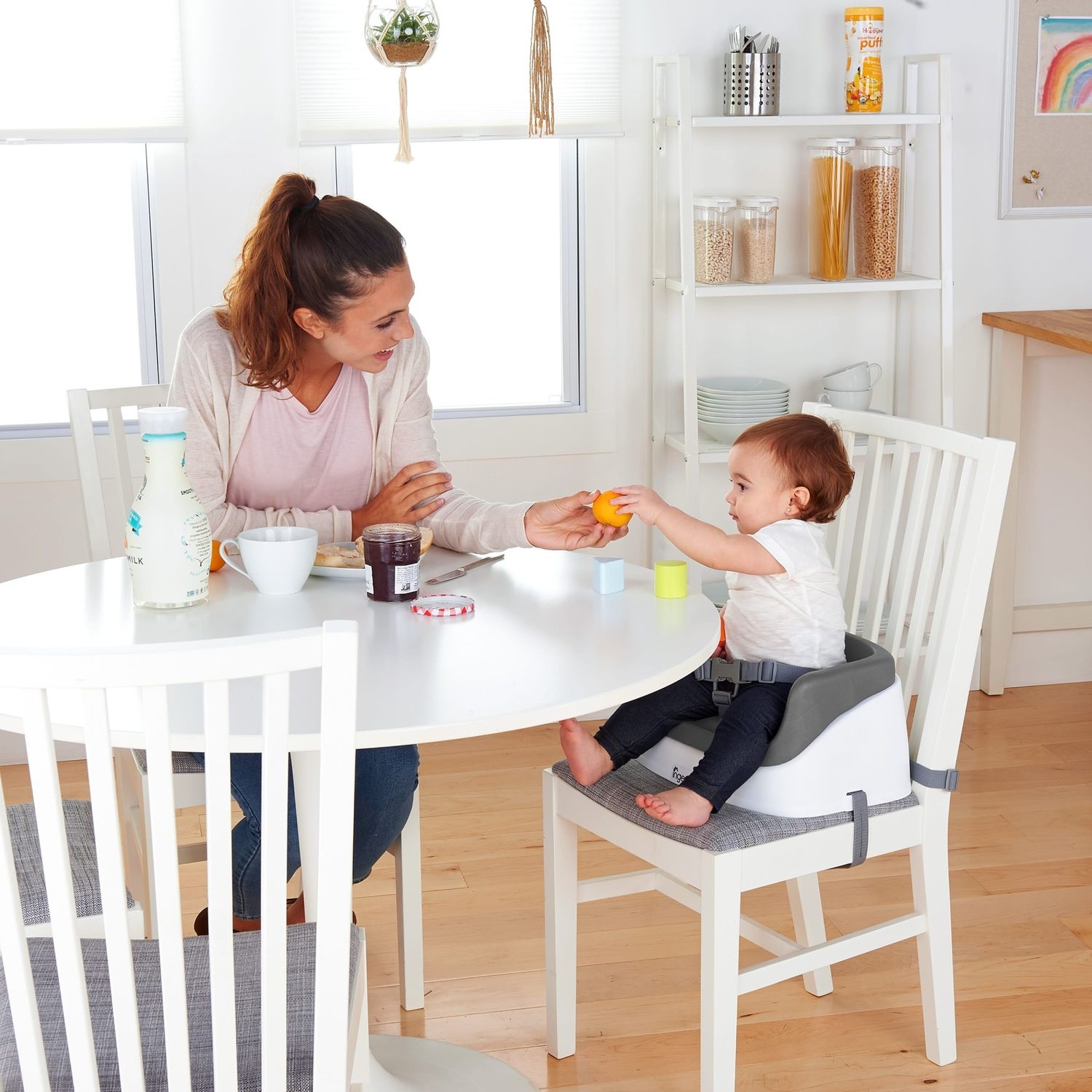 Scaun InGenuity de Masa Tip Booster Toddler Slate fotografia produsului View 5 L