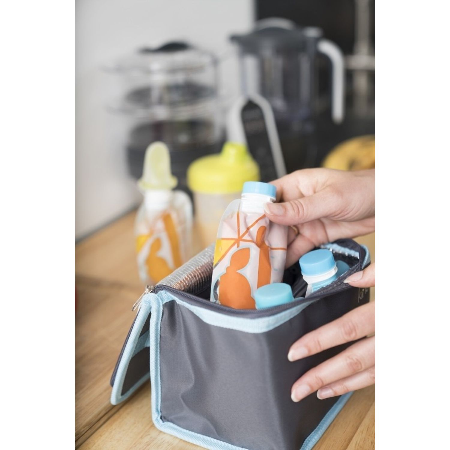 Set 20 pungi reutilizabile pentru hranire, Babymoov fotografia produsului View 6 L