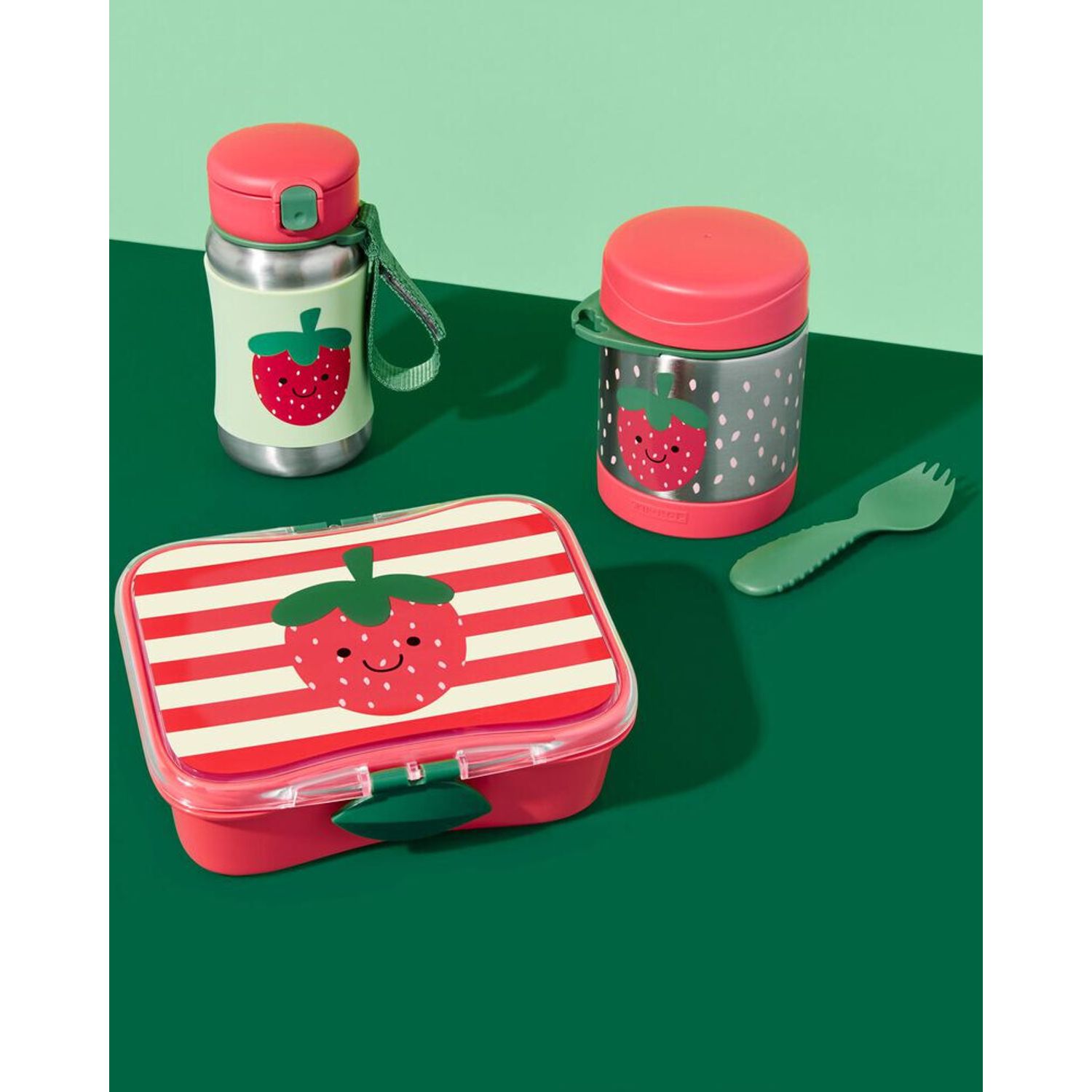 Kit pentru pranz Spark  Capsuna, 700 ml, Skip Hop fotografia produsului View 5 L