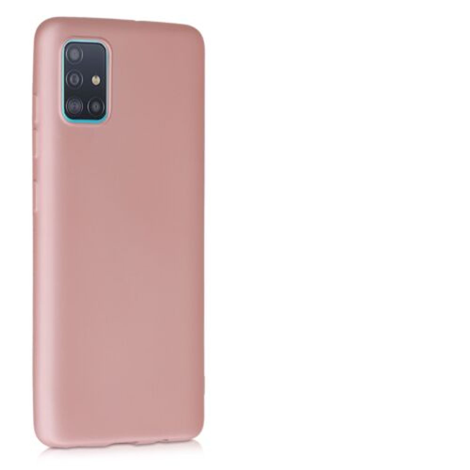 Husa pentru Samsung Galaxy A51, Silicon, Rose Gold, 51201.31 fotografia produsului View 8 L