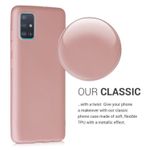 Husa pentru Samsung Galaxy A51, Silicon, Rose Gold, 51201.31 fotografia produsului View 5 S