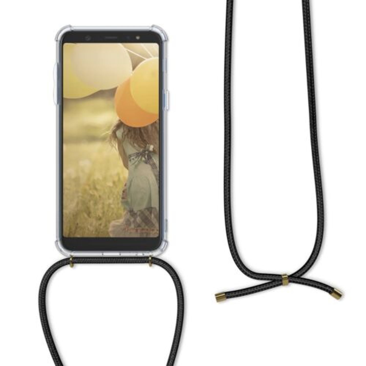 Husa pentru Samsung Galaxy A6 Plus, Silicon, Transparent, 48457.01 fotografia produsului View 2 L