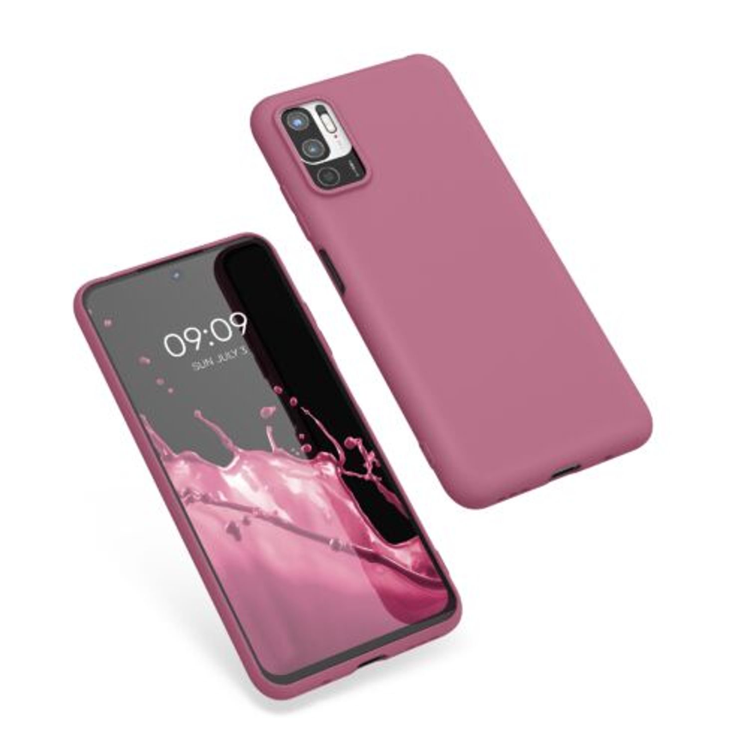 Husa Kwmobile pentru Xiaomi Redmi Note 10 5G, Silicon, Violet, 54947.167 fotografia produsului