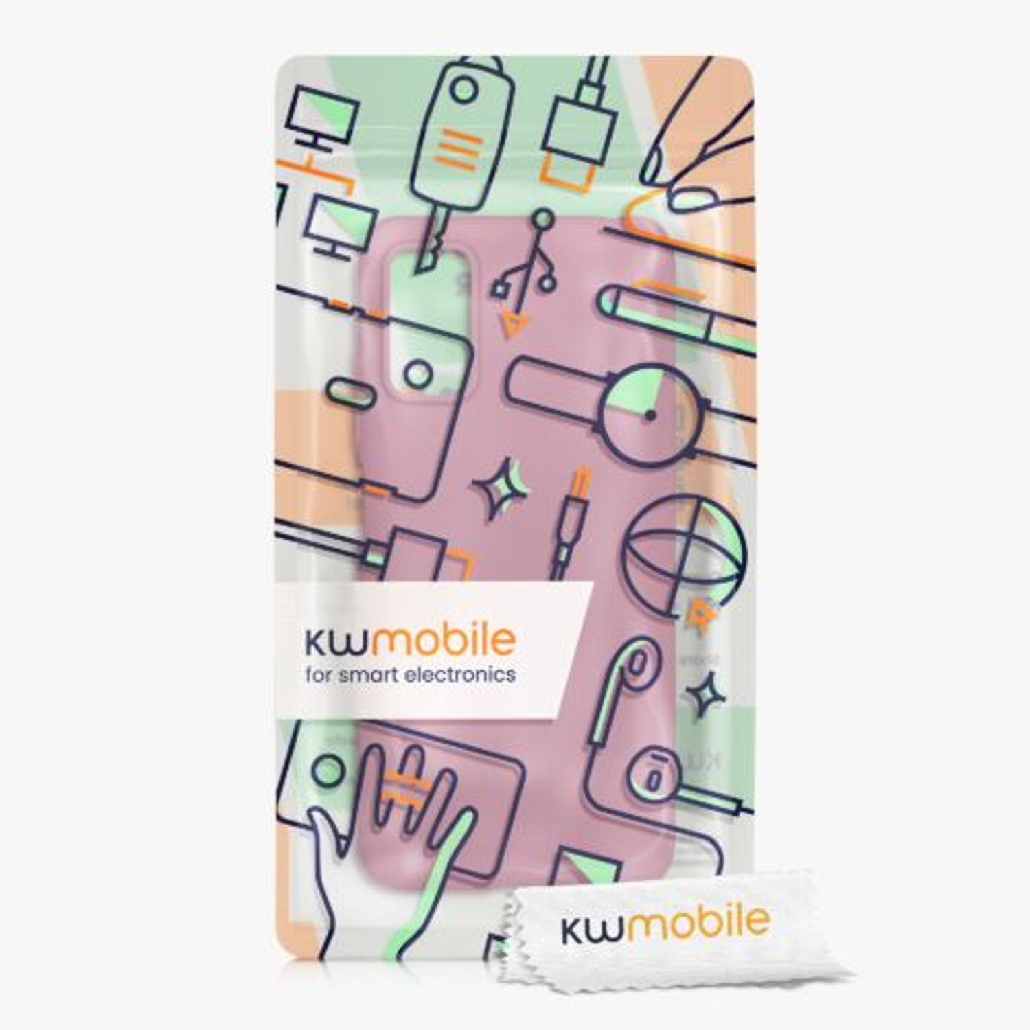 Husa Kwmobile pentru Xiaomi Redmi Note 10 5G, Silicon, Violet, 54947.167 fotografia produsului View 6 L