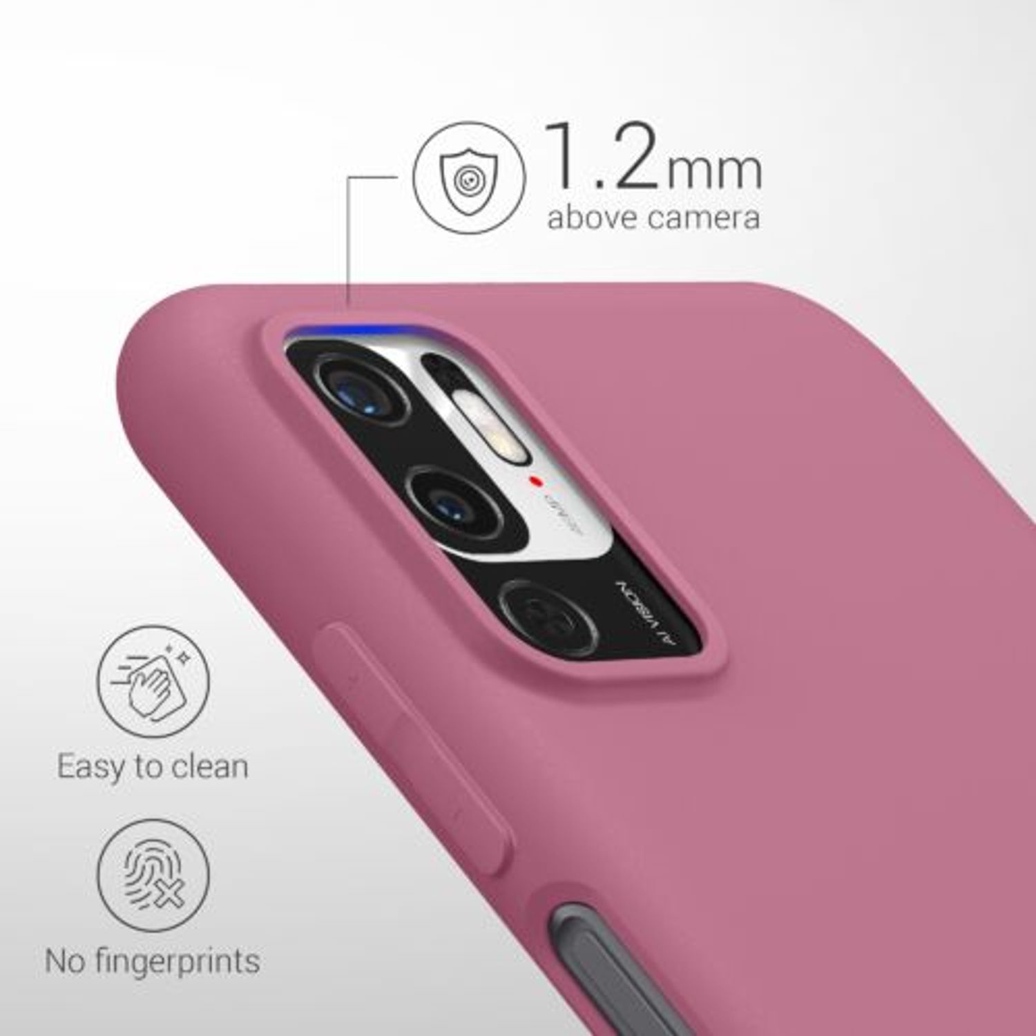 Husa Kwmobile pentru Xiaomi Redmi Note 10 5G, Silicon, Violet, 54947.167 fotografia produsului View 2 L