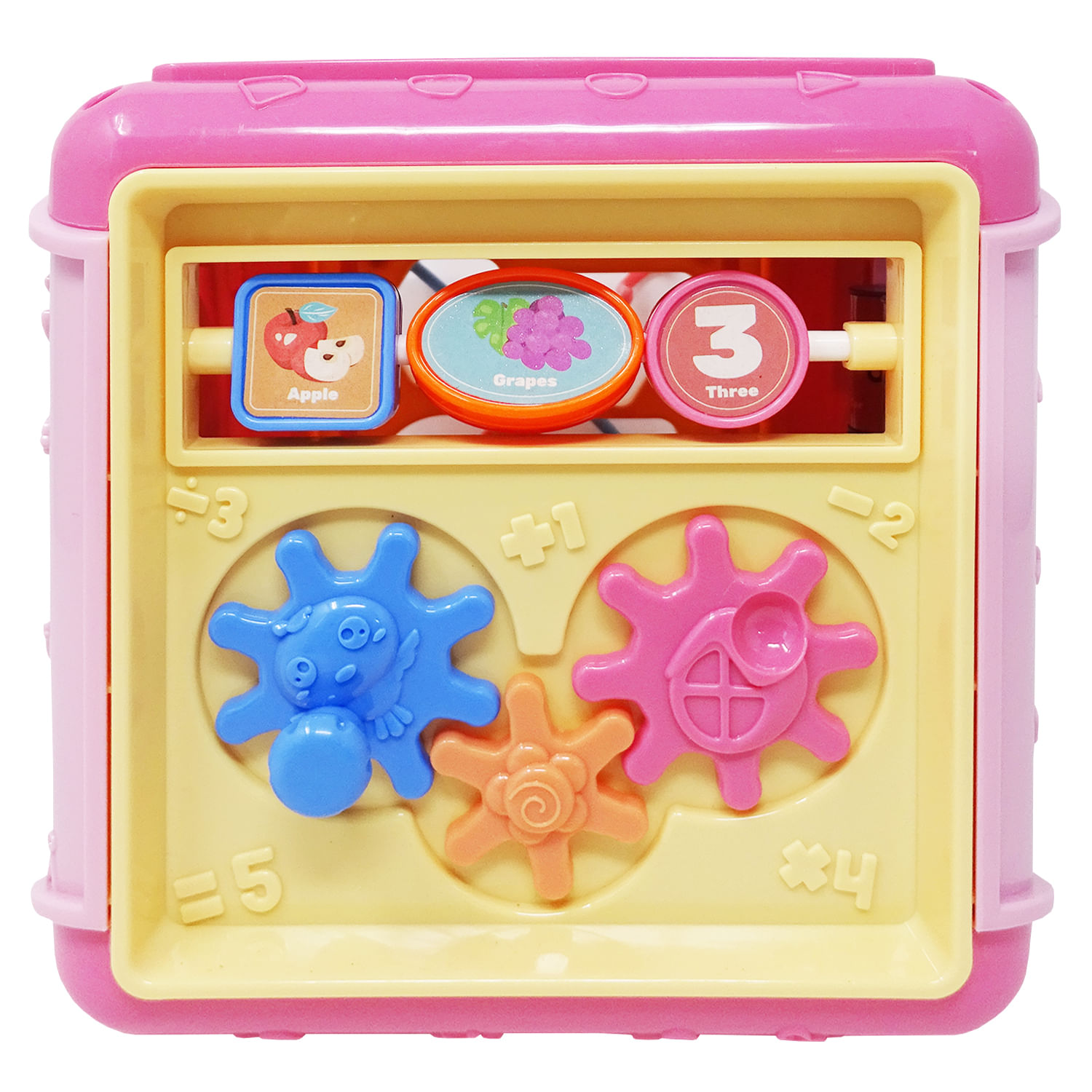Cub Plastic Educativ si Interactiv, 6in1, Roz, Salamandra Kids fotografia produsului View 4 L