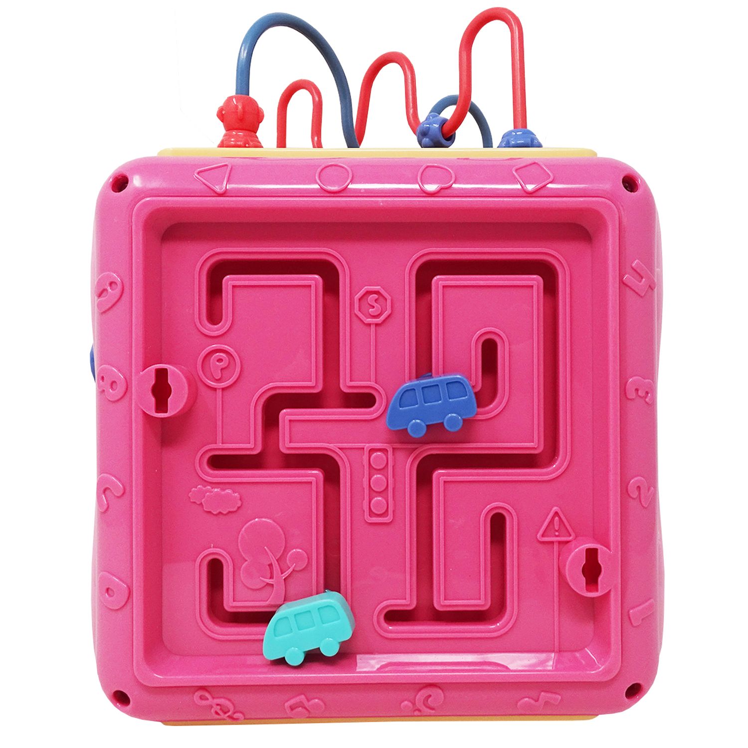 Cub Plastic Educativ si Interactiv, 6in1, Roz, Salamandra Kids fotografia produsului View 7 L