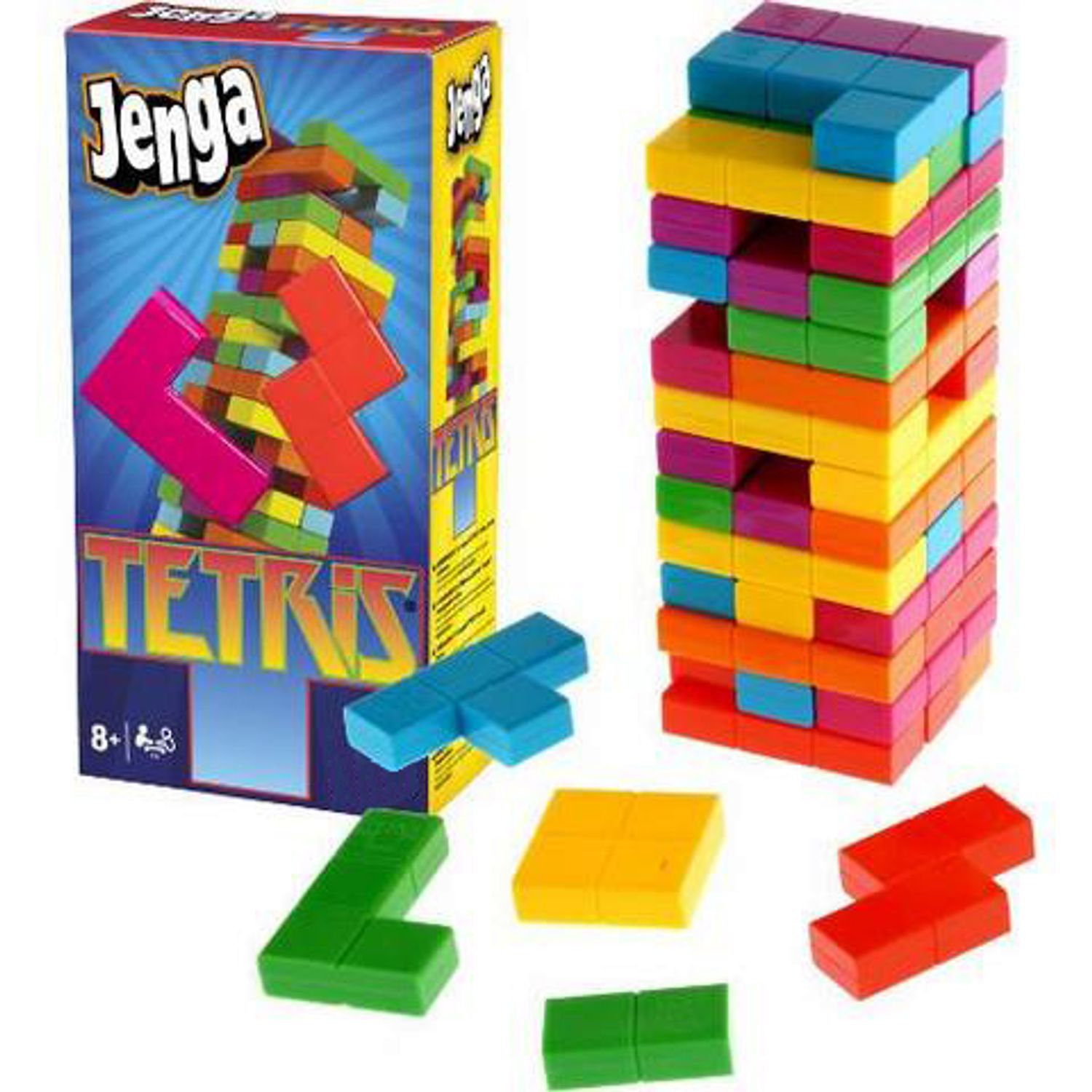 Joc de societate Jenga TETRIS, 47 Piese fotografia produsului View 2 L
