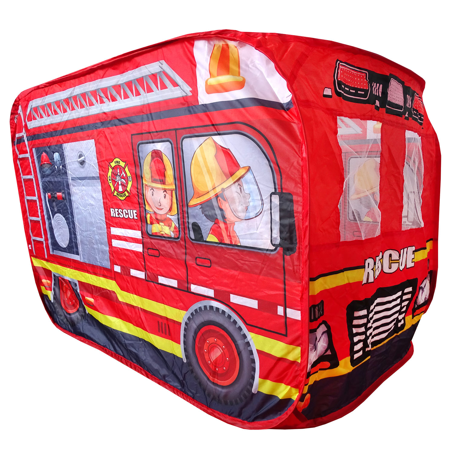 Cort Rosu cu tematica Pompieri, pentru copii, Salamandra Kids fotografia produsului