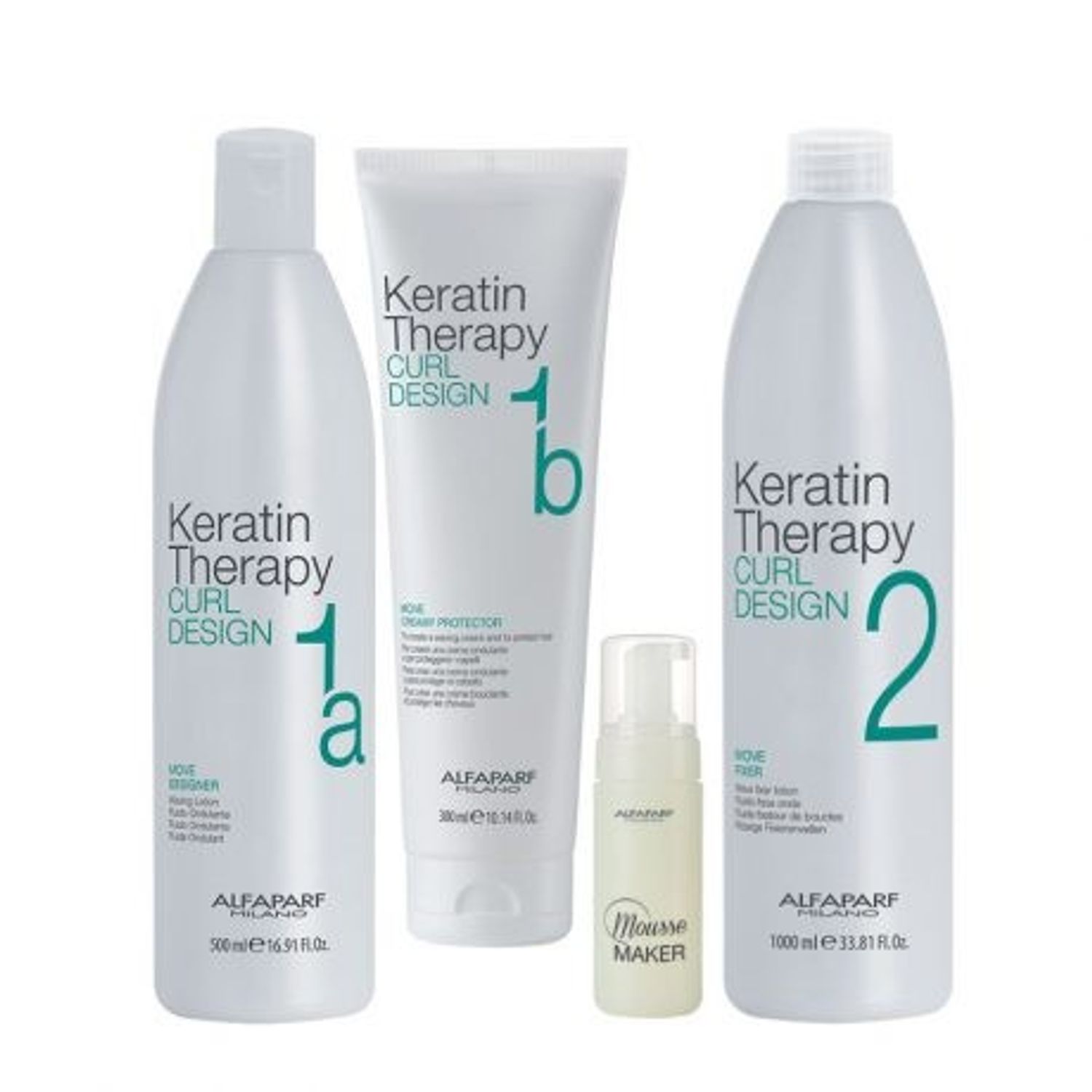 Crema de protectie Alfaparf Keratin Therapy Curl Design Move Creamy Protector, 300 ml fotografia produsului View 2 L