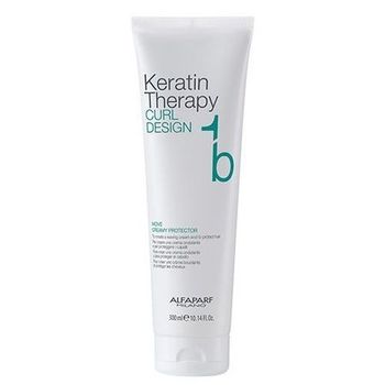 Crema de protectie Alfaparf Keratin Therapy Curl Design Move Creamy Protector, 300 ml