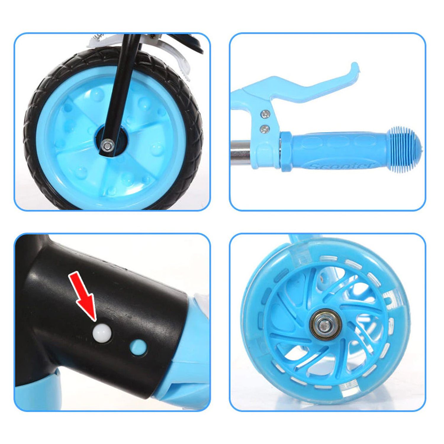 Trotineta Transformabila 2 in 1, albastru fotografia produsului View 3 L