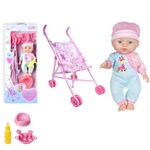 Set Papusa Tutu Baby cu carucior si accesorii fotografia produsului