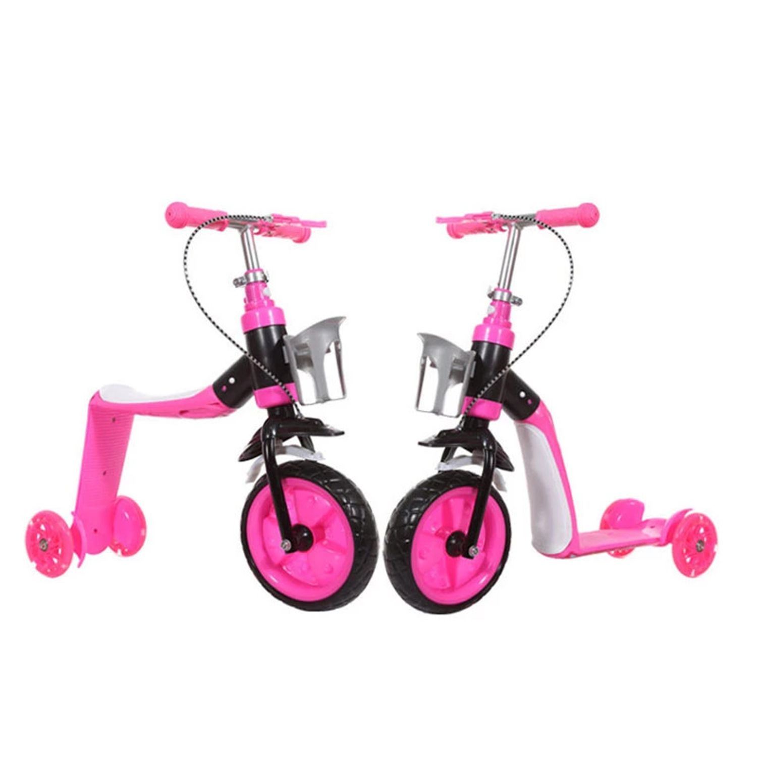 Trotineta Transformabila 2 in 1, roz fotografia produsului View 2 L