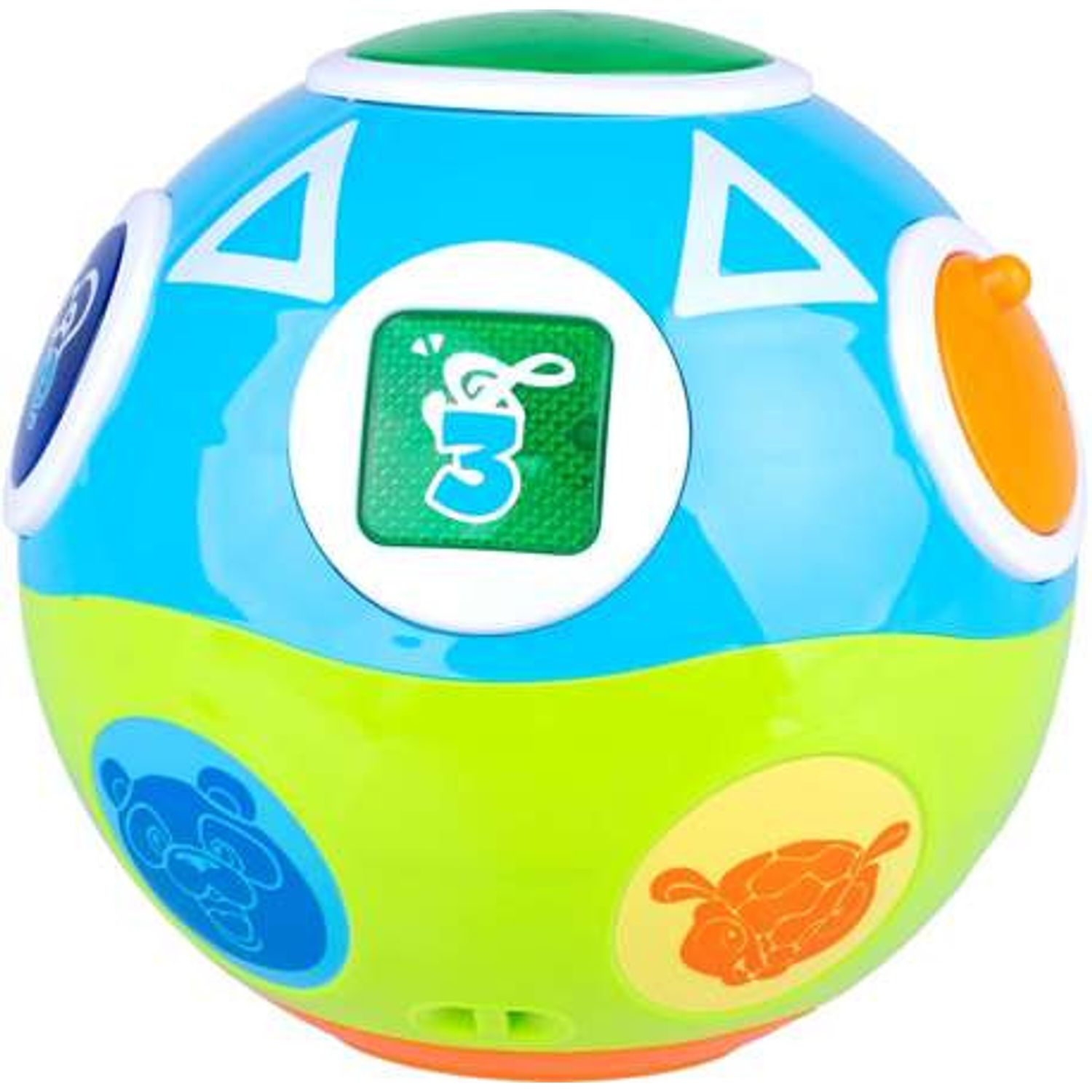 Minge interactiva si educativa cu muzica si lumini, verde fotografia produsului View 3 L
