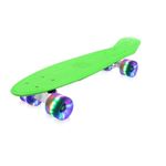 PennyBoard pentru copii, cu roti luminoase, verde fotografia produsului