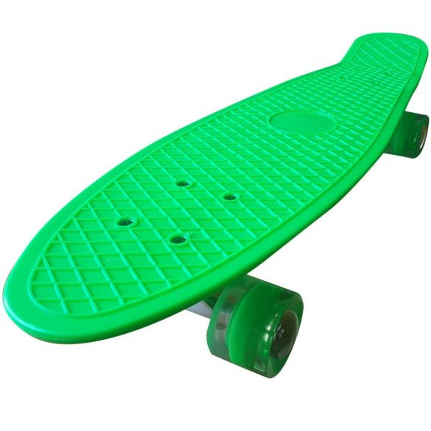 PennyBoard pentru copii, cu roti luminoase, verde fotografia produsului View 3 L