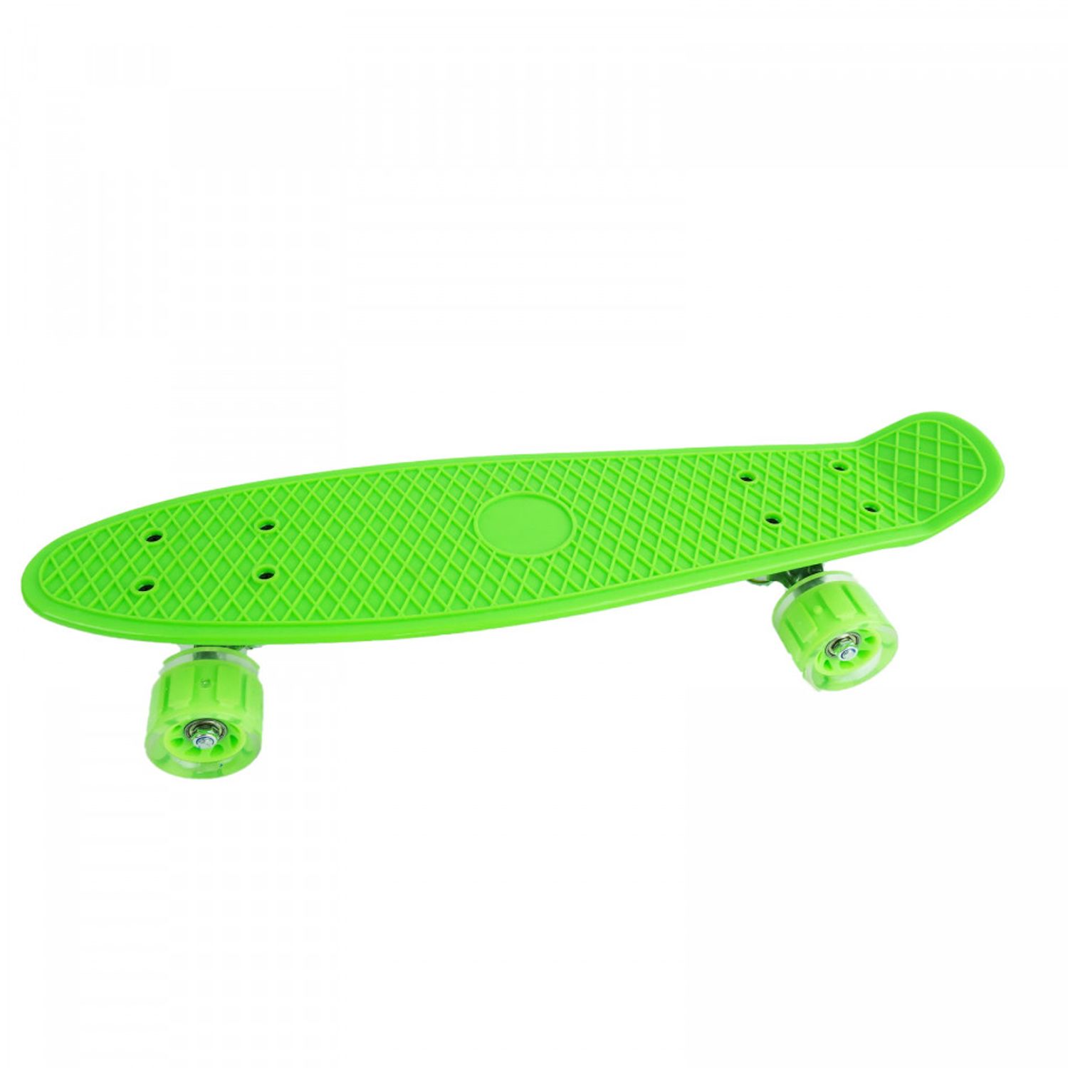 PennyBoard pentru copii, cu roti luminoase, verde fotografia produsului View 4 L