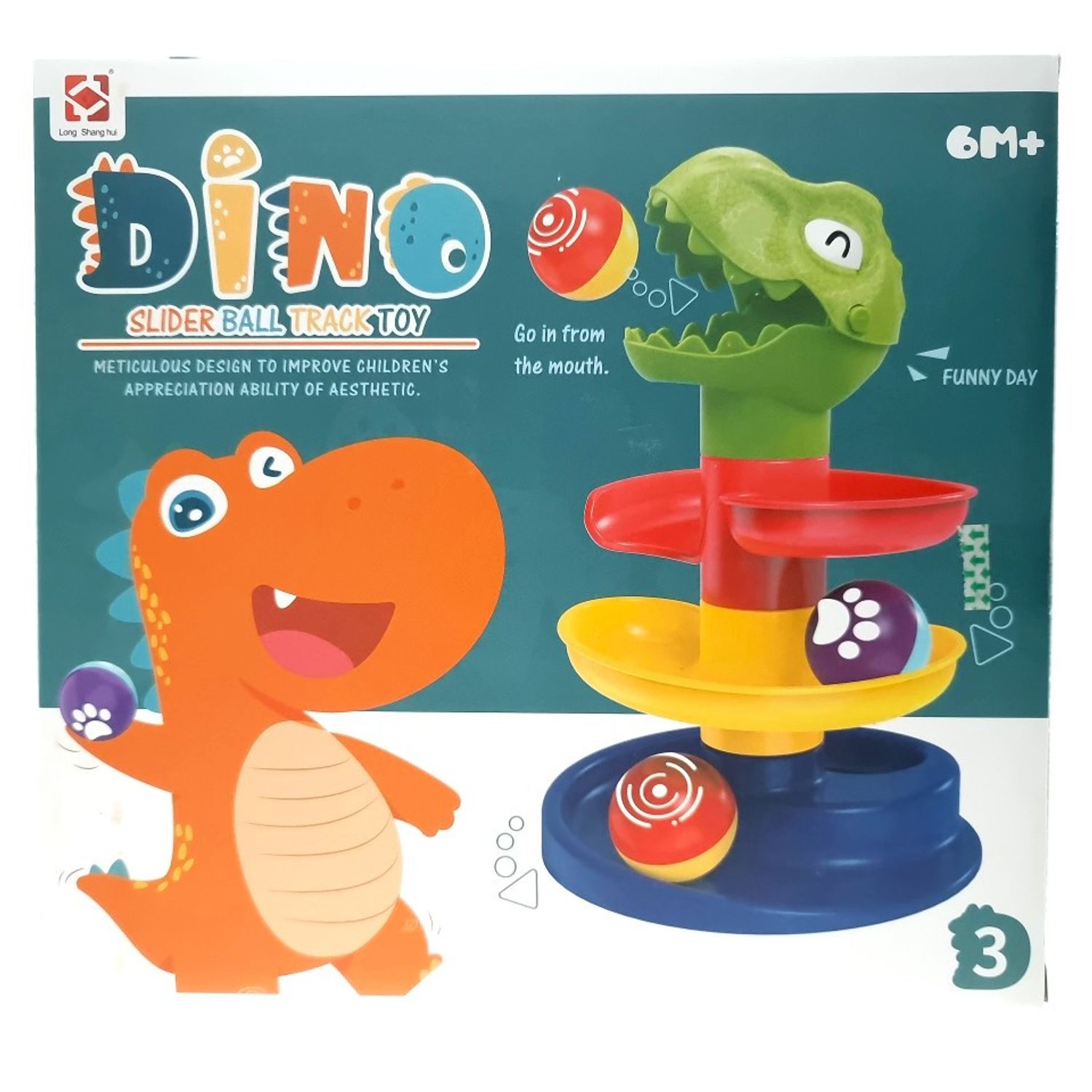 Joc interactiva mini Dino, circuit pentru bebelusi fotografia produsului